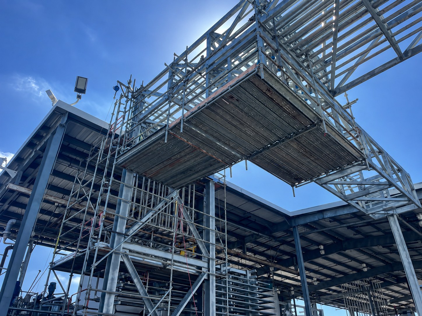 Hanging Scaffold by Scaffold Solutions Unlimited